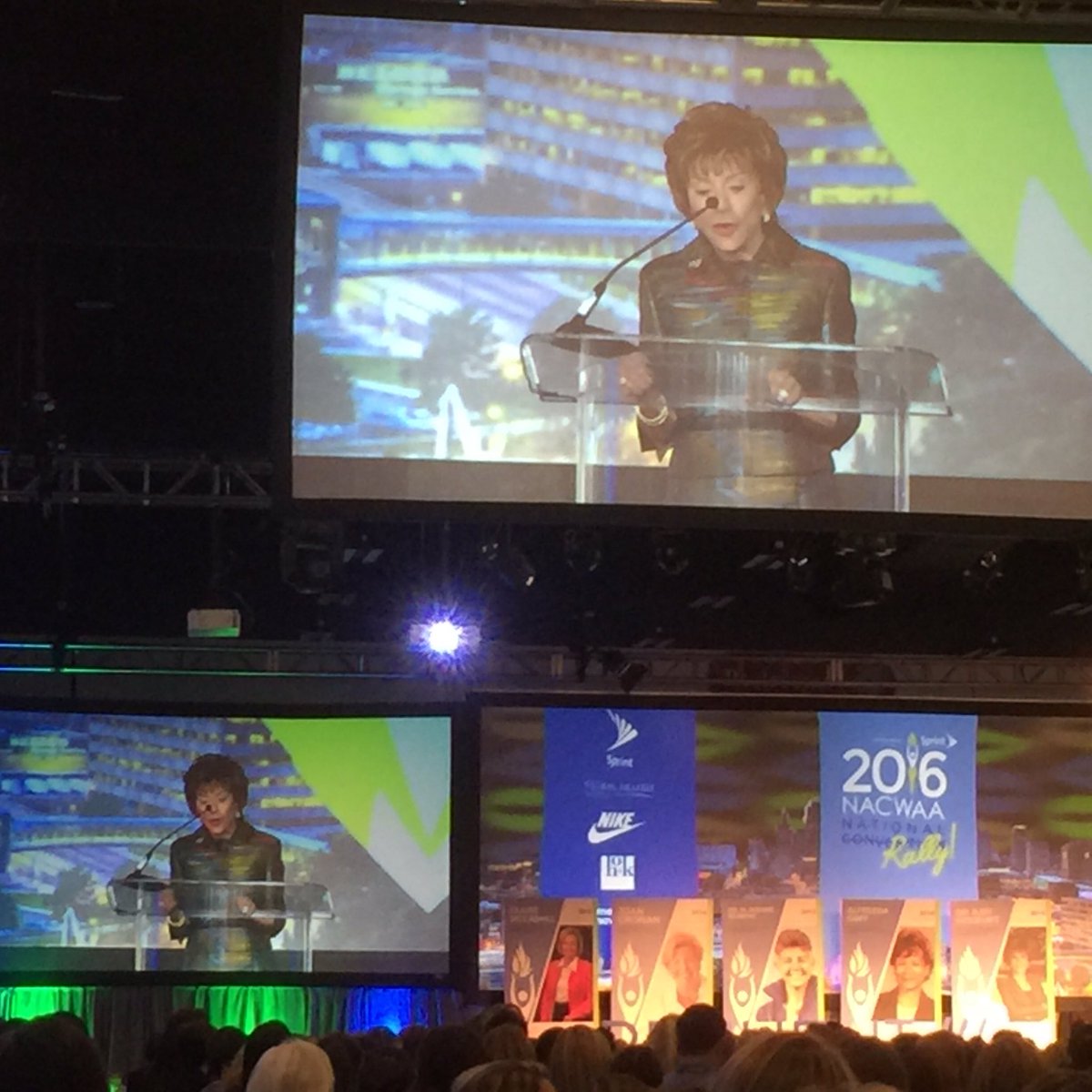 Women athletes deserve credit for helping shape leadership, says Dr. Judy Genshaft, prez of <a href="/USouthFlorida/">University of South Florida</a>. #NACWAA16 <a href="/GofortheGreens/">GofortheGreens</a>