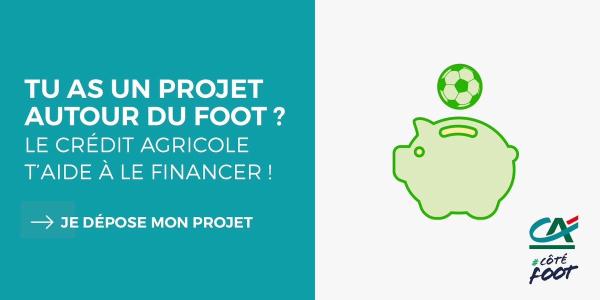 Donne un coup de pouce à tes projets avec le <a href="/creditagricole/">Crédit Agricole</a> !
RDV ici : po.st/OH9JP6 #CôtéFoot #PBSFRA
