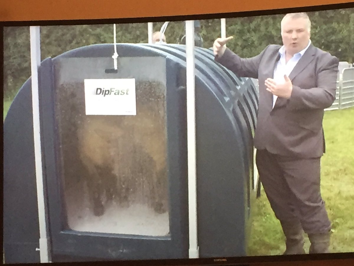 thomsmyth's tweet photo. #Dipfast Luxury showering for sheep #innovation #entrepreneur They need @MerlynShowering shower enclosure @wearebroadlake #MadeinNI https://t.co/fvTQmabMTY