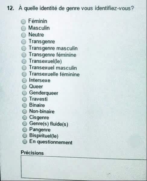 GabRobin31's tweet photo. La #TheorieDuGenre en application à l'université au Canada. Juste grotesque. https://t.co/YNzMKTfpb6