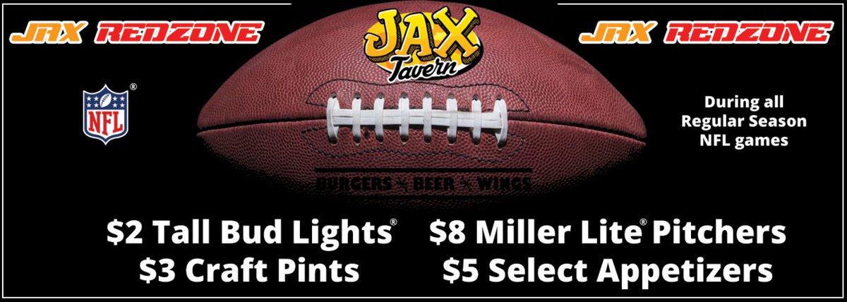 JaxTavern's tweet photo. It's Monday Night Football! Catch all of the NFL action at JAX Tavern in Forest Park. https://t.co/2hI85tl9CH https://t.co/KEsho9TyLH