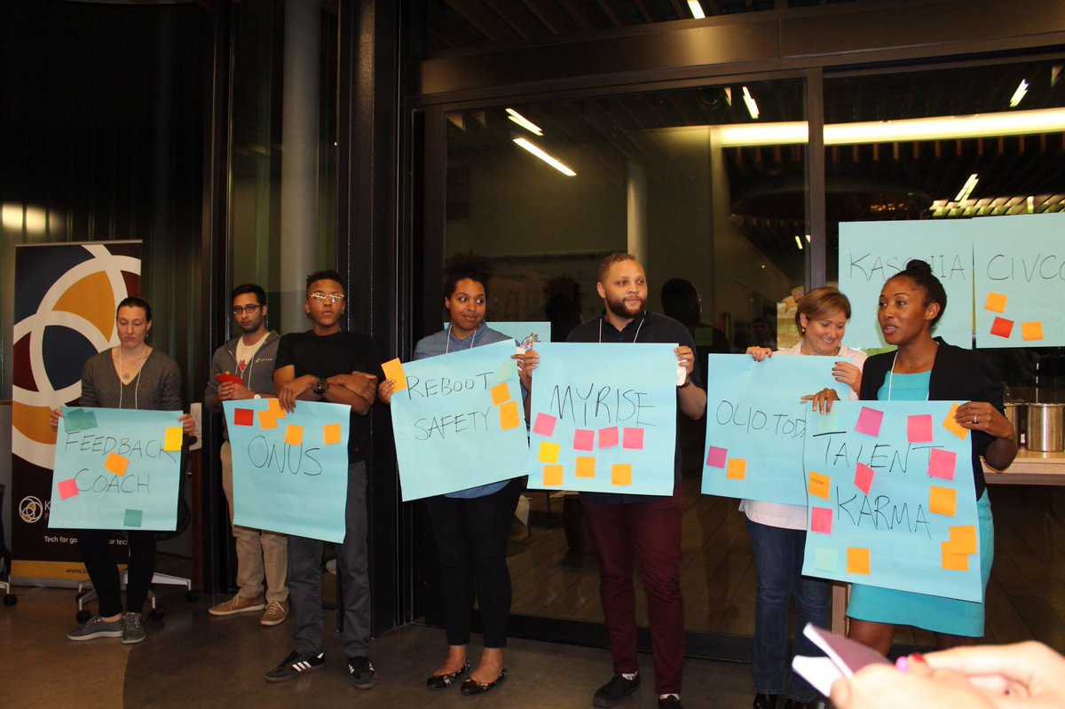 KaporCapital's tweet photo. This weekend marked the inaugural #HackingBias Startup Weekend in Oakland! Congrats to Talent Karma who took 1st @swoakland #tech #inclusion https://t.co/sbhG9rarh8