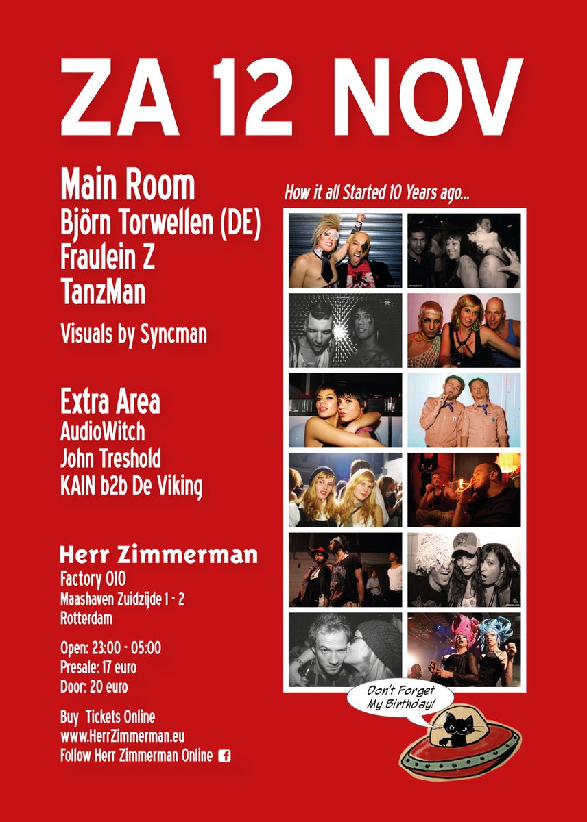HerrZimmerman's tweet image. Herr Zimmerman 10 Years party! &amp;lt;3 
Join event here: facebook.com/events/1606971…