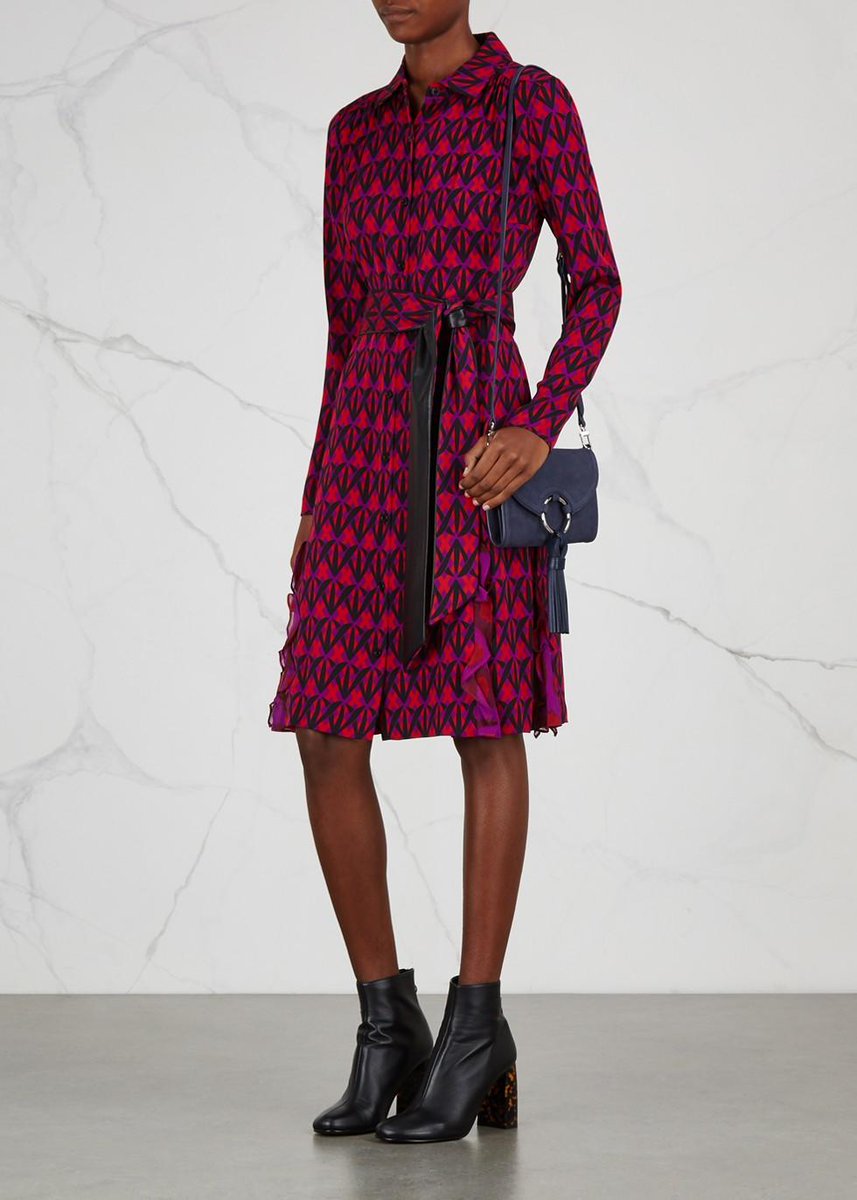 HarveyNichols's tweet photo. Featuring her classic wraps, soft suedes and pops of red, @DVF's latest collection is an autumnal masterpiece: https://t.co/wMfqSKtVMO https://t.co/HCJWq3sNoN
