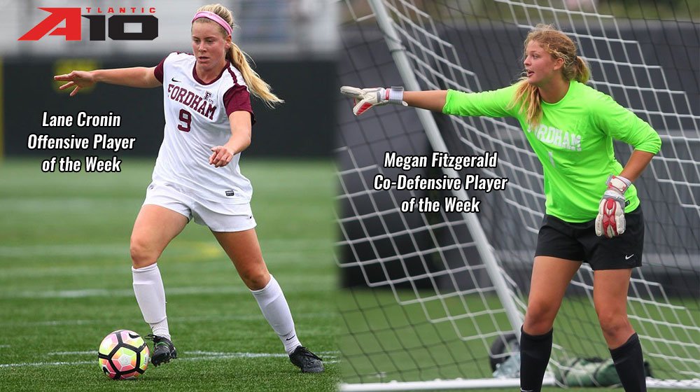 FordhamRams's tweet photo. Congrats to @FordhamWSoccer 's Lane Cronin & Megan Fitzgerald! #RamsRising #GetinthefastLANE - https://t.co/bdX07TySYq https://t.co/HsTgxhTzZ6