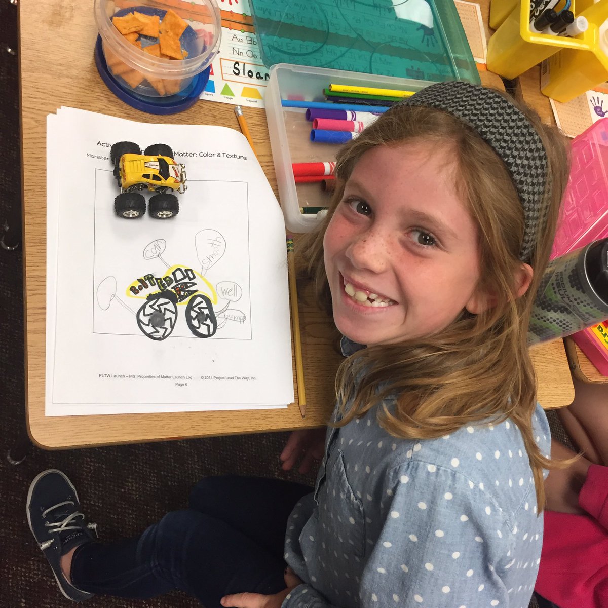 We can describe matter with labeled drawings! @PLTW_MO <a href="/PLTWorg/">Project Lead The Way</a>  #whcats #lpsleads