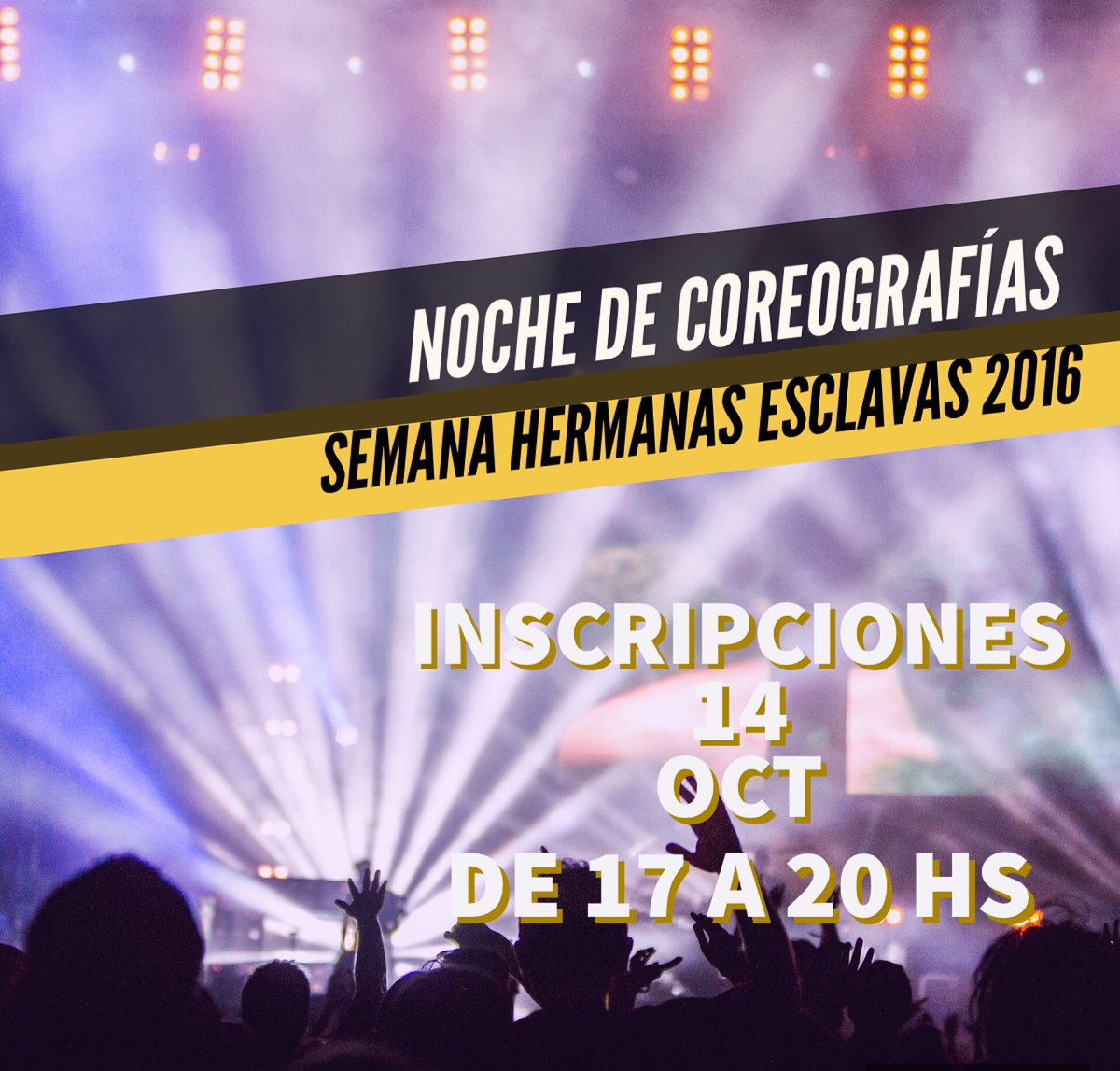 CEHE2016's tweet photo. 👉🏼INSCRIPCIONES PARA LA GRAN NOCHE DE COREOGRAFÍAS ‼️
▶️▶️🔱SEMANA HNAS. ESCLAVAS🔱◀️◀️ https://t.co/ZruAQNjX3w