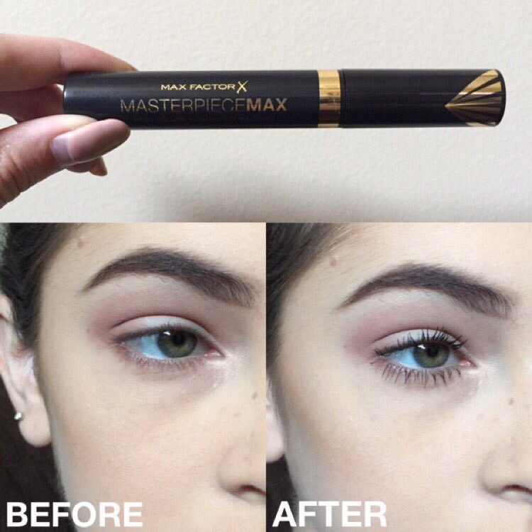 HappilyBecca's tweet image. Using my @MaxFactorUK mascara in &quot;velvet black&quot; for testing purposes. #MaxFactorxTarget #ESVoxBox @influenster