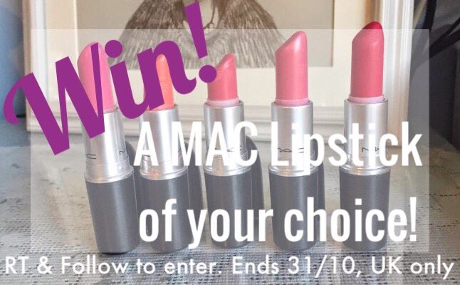 Fancy winning a MAC lipstick of your choice? RT &amp; Follow me to enter! 💄 Ends 31/10, UK only! 💕