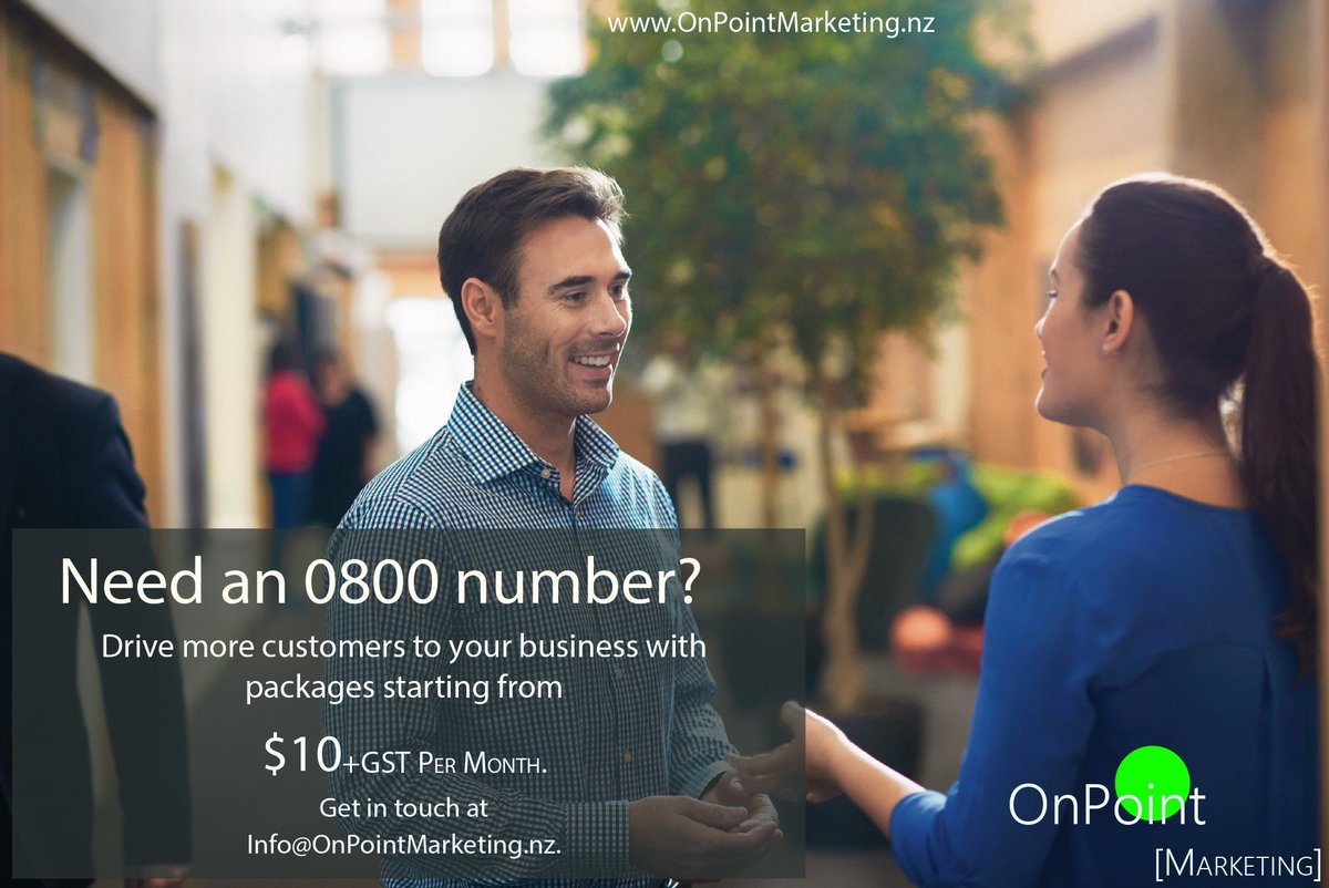 OnPointMNZ's tweet image. Need an 0800 number? Drive more customers to your business! #Business #Customers #0800 #TollFree #Cloud #Telco #Marketing # OnPoint #Sales