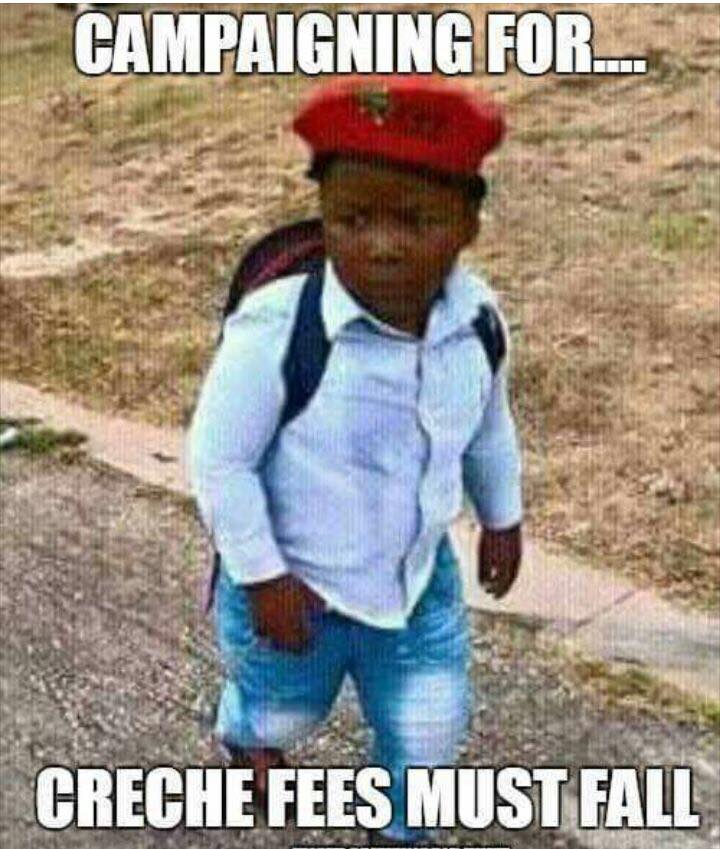 jjwhitlaw's tweet photo. I joined the EFF when i was 4 yrs old, we campaigned for creche fees to fall #CrecheFeesMustFall https://t.co/9umcNklFWZ