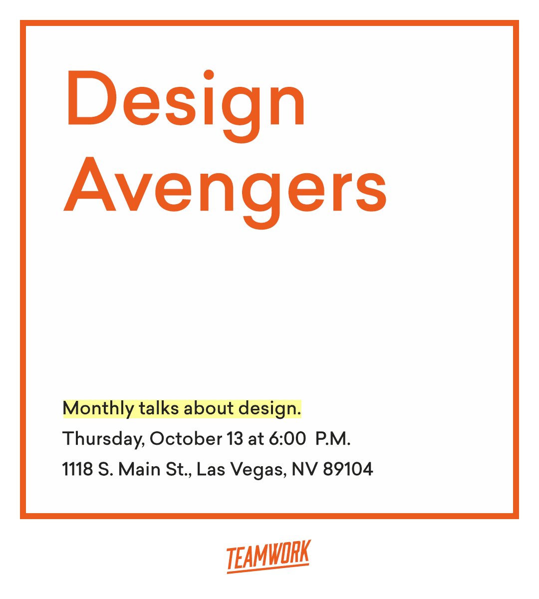 teamvvork's tweet photo. Design pro? Novice? Everyone is welcome at Design Avengers. https://t.co/3yJcJ2wBZc