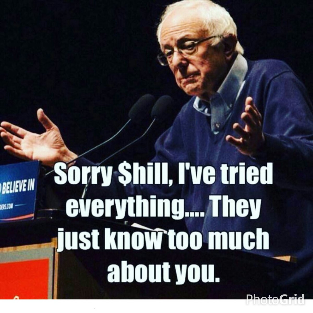 mc1748's tweet photo. You told us to #ResearchHillary then dissed us as #deplorables &amp; #BasementDwellers. #NeverHillary🚫 #BringBernieBack🔥 https://t.co/cv4nTgCYgY