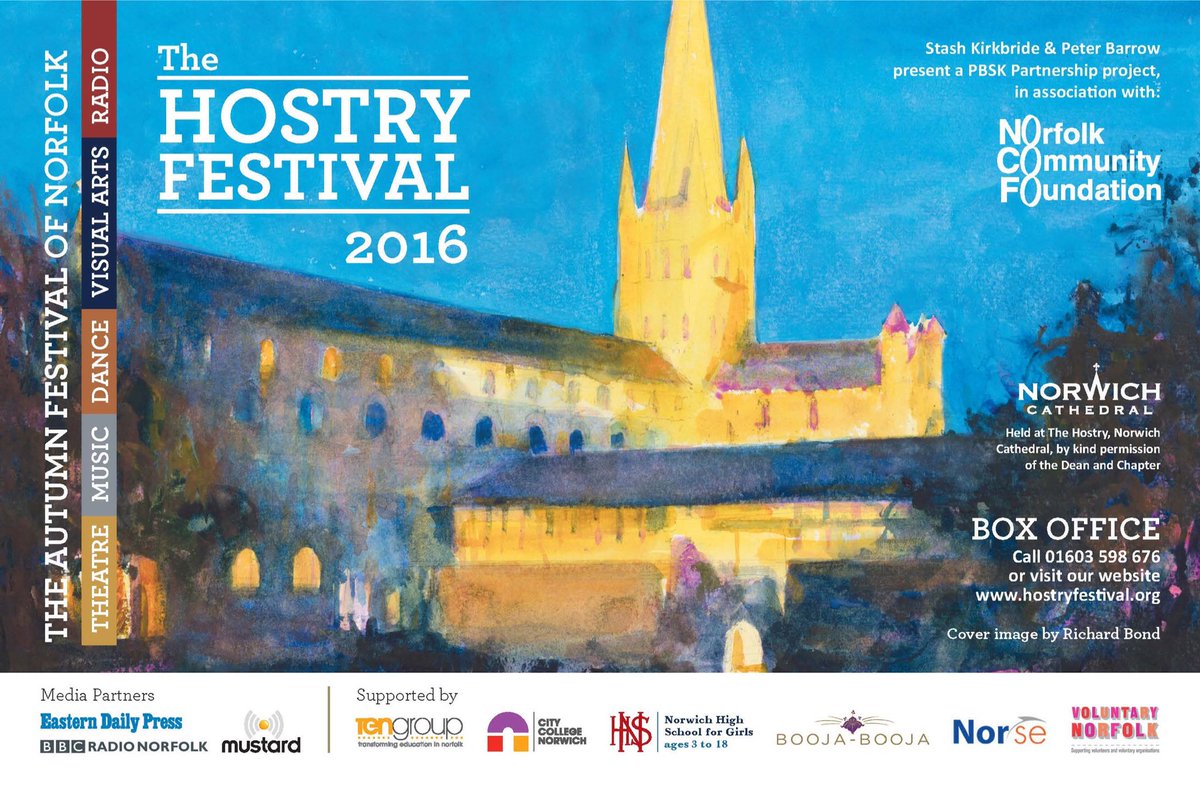 Hostryfestival's tweet photo. Thank you to our sponsors and supporters - and to all of you #norfolkhour for buying tickets to see our shows - see you 13-30 Oct https://t.co/a8g83Pybmo