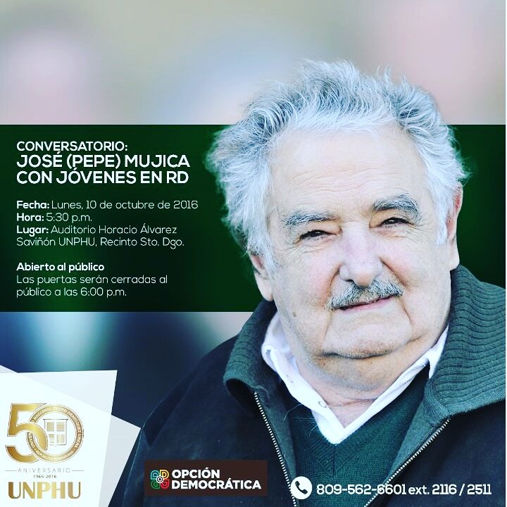 OpcionOCOA's tweet photo. La juventud de @ODemocratica tendrá un encuentro desde las 6pm en UNPHU: #MujicaEnRD #JuventudOD https://t.co/OQ72JRBQ0N