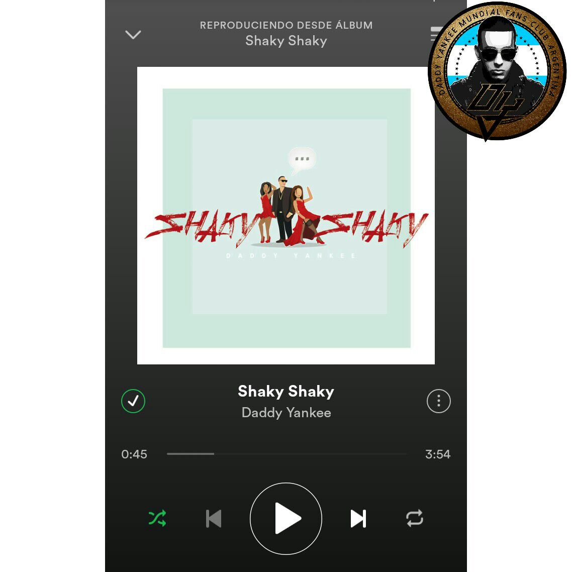 DymfcCorrientes's tweet photo. Seguí reproduciendo #ShakyShaky de @daddy_yankee vía @SpotifyARG https://t.co/O4EjPHBSc9 @nevarezpr @DYMFC_Argentina https://t.co/jQKemHRCE0