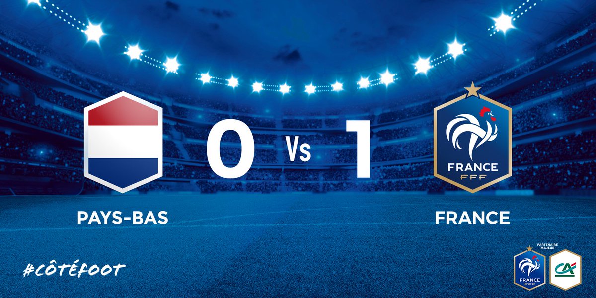 PAYS-BAS🇳🇱 0️⃣-1️⃣ FRANCE🇫🇷

C'EST FINI !!! Victoire des Bleus.
Paul Pogba est l'unique buteur de la rencontre ! 🇫🇷🇫🇷🇫🇷

#CôtéFoot #PBSFRA