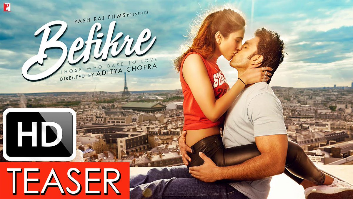 jilguldotcom's tweet photo. #Befikre #Movie #Trailer
Befikre #hot #video Trailer #AdityaChopra #RanveerSingh #VaaniKapoor #Bollywood
https://t.co/LIwIOIlKfk https://t.co/CUhGD74ChL