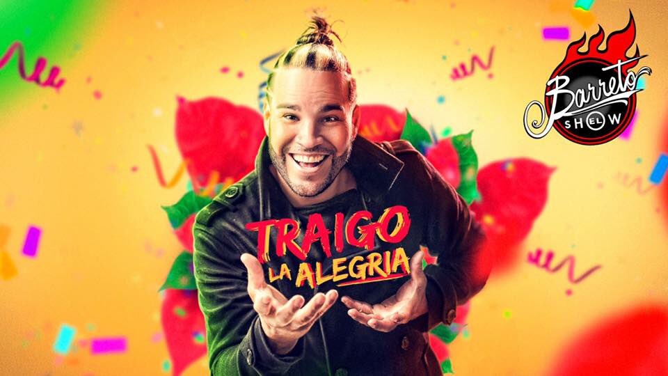 GEVENTOSPR's tweet photo. A las 5pm, sintoniza @PaparazziTVMega para q escuches el nuevo sencillo de @BARRETOELSHOW #traigolaalegría  @MegaTVLive ¡Llegó la Navidad! 🎄 https://t.co/AKEeFSJU7A