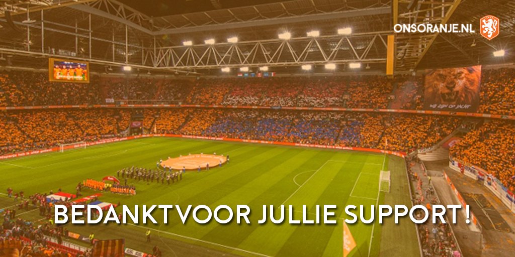 OnsOranje's tweet photo. 50.220 fans waren vandaag in de Amsterdam ArenA om achter Oranje te staan 👏👏 #NEDFRA https://t.co/zNyZgBUnIN