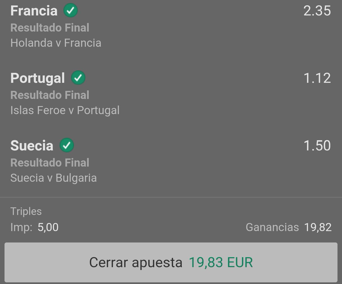 LlaneraPicks's tweet photo. Hoy ha sido un buen día, gracias x confiar en nosotros
Todas las apuestas puestas en nuestro grupo de telegram
https://t.co/BPD2CMhJcI https://t.co/unBT01oIJL