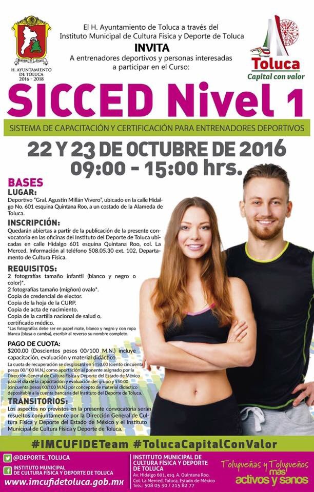PACO_FARFAN's tweet photo. Capacítate y forma parte del #SICCED nivel 1, este 22 y 23 de octubre, esta capacitación está avalada por la @CONADE y por la #SEP #Deporte https://t.co/Zwz5QiEcpB