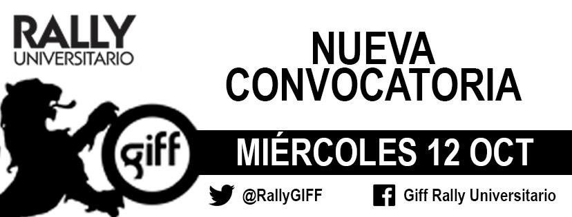 RallyGIFF's tweet photo. ¡Atentos, viene la nueva convocatoria! ¡Se parte de la nueva generación del Rally Universitario! #MasCinePorFavor https://t.co/lXKD19Gmgn