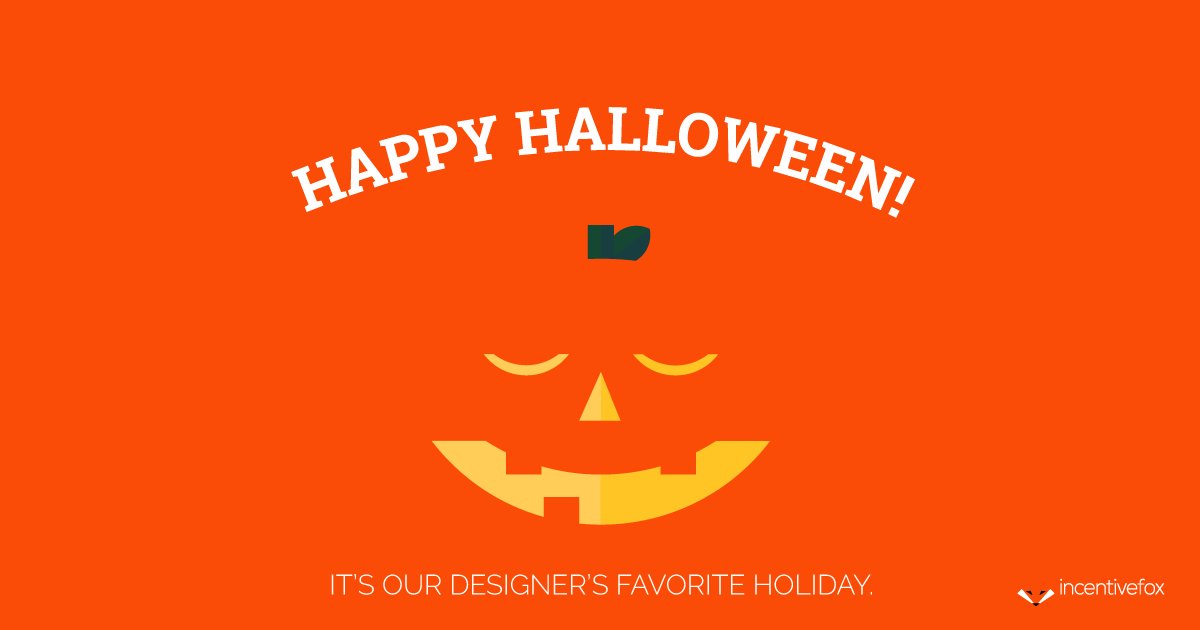 Incentivefox's tweet image. Look, it&apos;s our favorite color &amp;amp; our graphic designer favorite holiday! #SpookySpecial #HappyHalloween