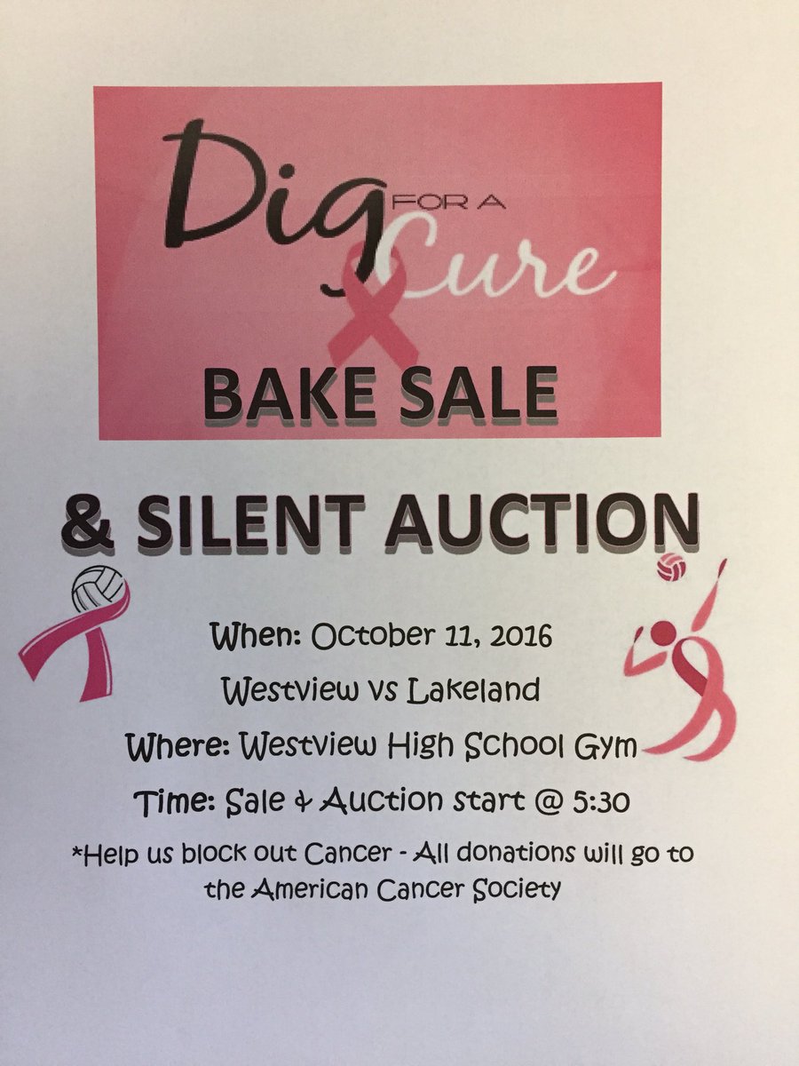 WestviewVball's tweet photo. Join us for the PinkOut at the Westview/Lakeland match. It's also SeniorNight!! #WorkingForACure https://t.co/tiVAZOlVbN