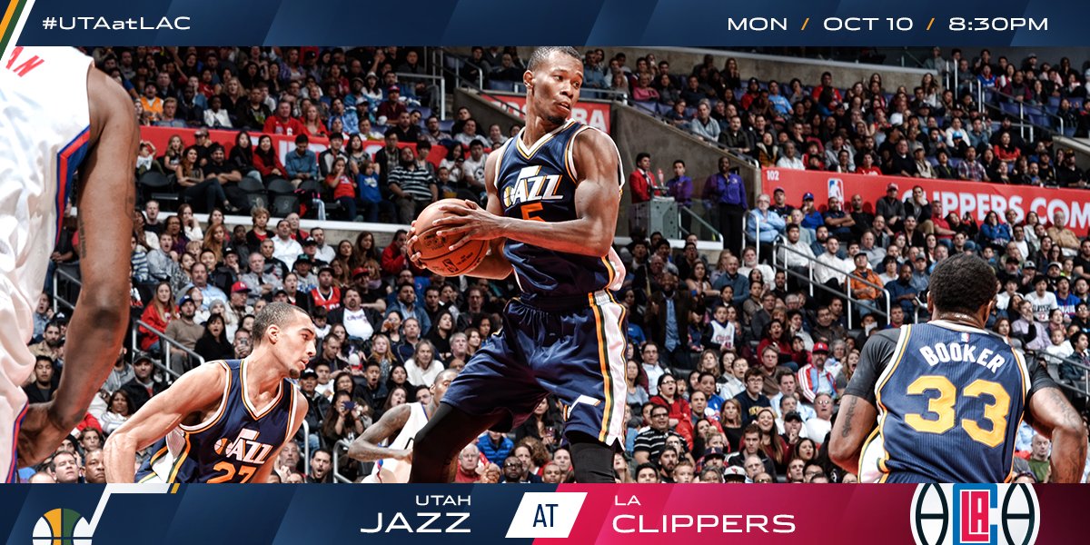 It's GAME TIME!  Tune in to @NBATV now for #UTAatLAC! https://t.co/MldmwXkKjn