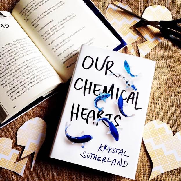 km_sutherland's tweet photo. To celebrate the release of #OurChemicalHearts, I'm giving away a FINISHED HARDBACK. RT + follow to enter. Intl. Ends Nov 10. YOU WANT THIS. https://t.co/ZImQkDYEHo
