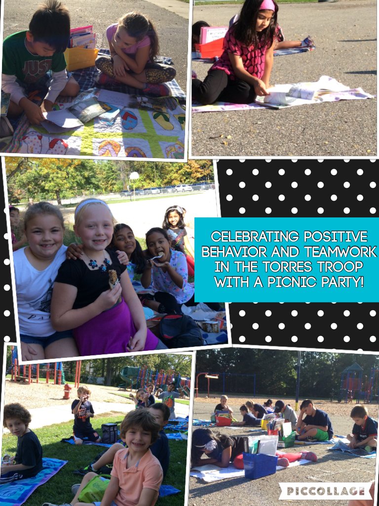 TorresTroop2's tweet photo. Celebrating positive behavior and teamwork in The Torres Troop with a picnic party! https://t.co/lgAJiwojP8 https://t.co/jchb21h7J9
