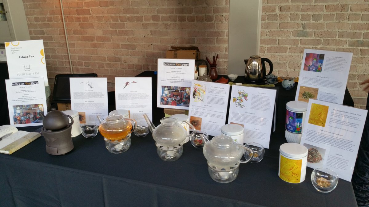 FabulaTea's tweet photo. Thank you @RenCenterSoMa for the opportunity to pop up at the beautiful @SFDesignCenter space last Thursday! #FabulaTea #smallbatchteas https://t.co/gxKNKpqDFM