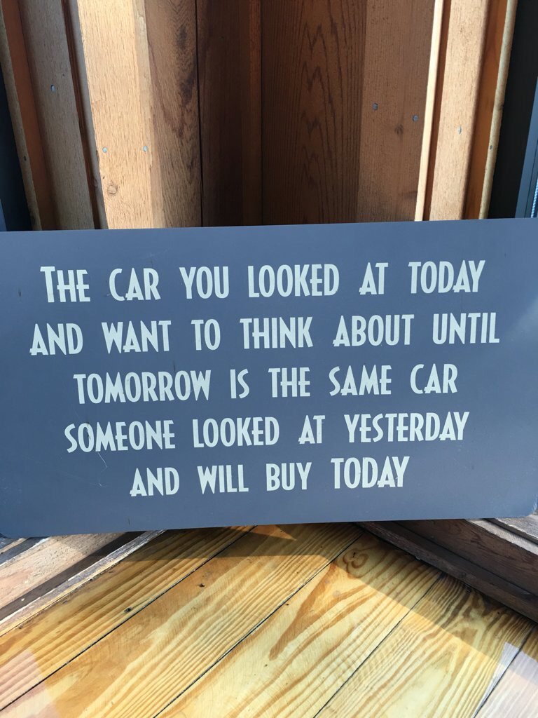 Imbrogno's tweet photo. Saw this today @McG_92 Just go buy the GD thing! You can drop me off at the dealership when I go get mine! #DopeRide https://t.co/wXnCOd4qsf