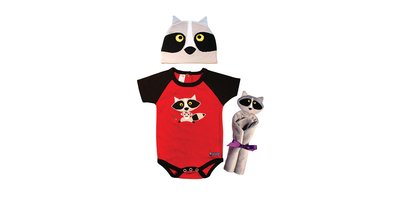 Our adorable Raccoon 3 Piece Welcome Home Gift Set is the perfect gift for the new addition! bit.ly/2crjKad #BabyApparel