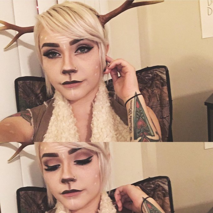 Fawn'd of you. 

#fawn  #fawnmakeup #halloweencostume #MOTD https://t.co/7wyTQItjzr