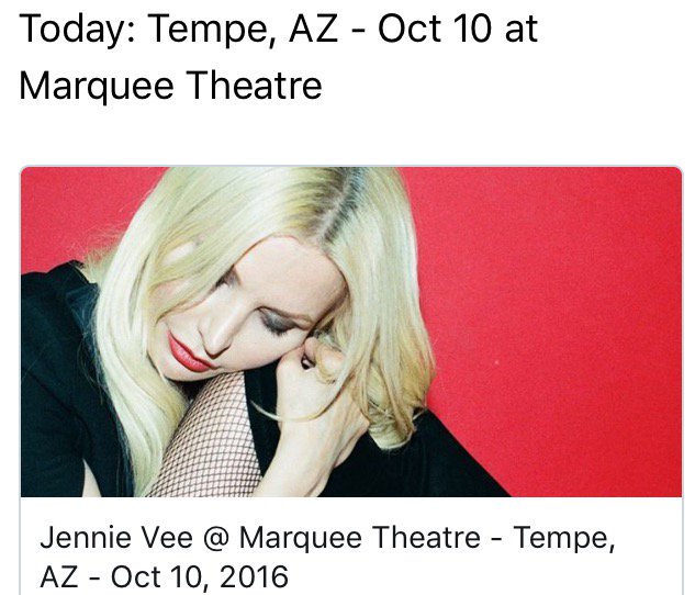 Tonight I'm in Tempe AZ supporting #echoandthebunnymen