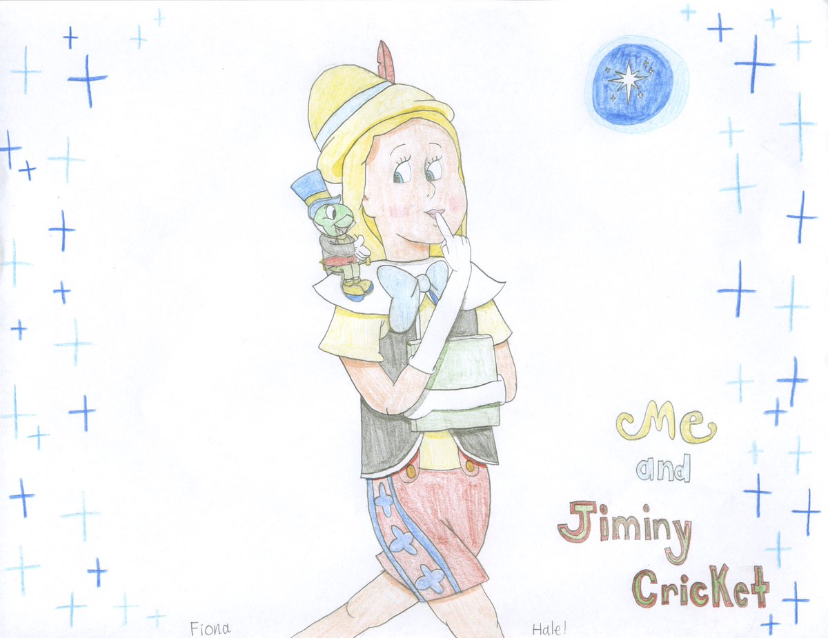 fionatoadgirl's tweet photo. Me and #jiminycricket today and seven years ago #toadgirl #autism #disneyanimation #pinocchio #autismawareness https://t.co/5VD4GB11yD