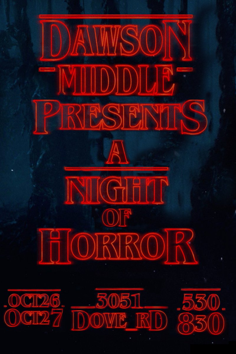 dmstheatrearts's tweet photo. DMS "Haunted House" is right around the corner-10/26&amp;10/27 @ the old abandoned warehouse on Dove/Kimball. #notforfaintofheart #youwillscream https://t.co/p10uxSrwVO