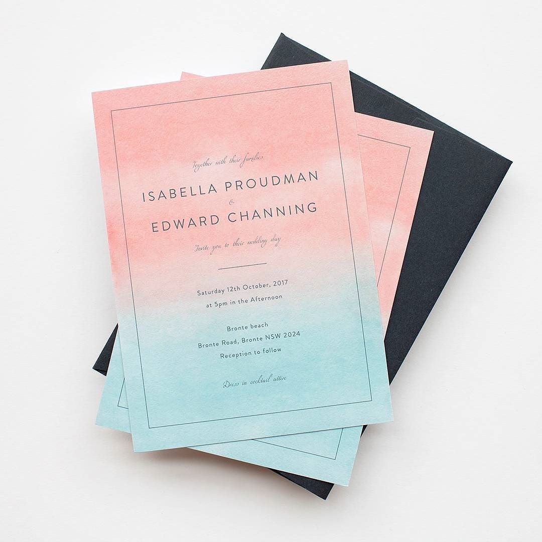 paperlust_co's tweet photo. @ameliastev watercolour #weddinginvitation set is online now 📷 @misshanue #paperlust #paper #print #watercolour #pin… https://t.co/3RzsTX6gUl