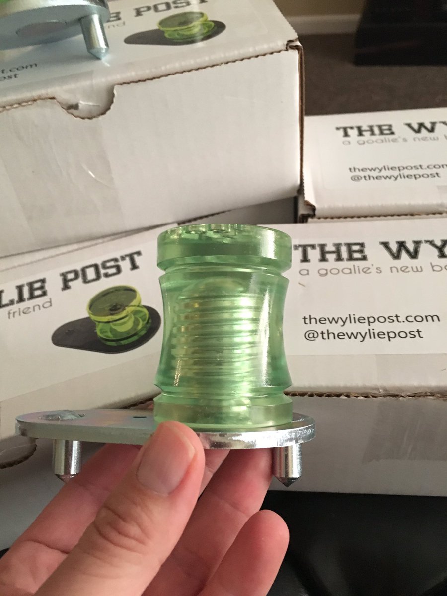 MasterTheCrease's tweet photo. Looking forward to using these new pegs at our upcoming goalie development clinics. #TheWyliePost https://t.co/yTA4SD2q8l