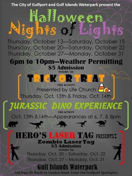 CityofGulfport's tweet image. Are you ready for a SPOOKTACULAR Halloween experience....The City of Gulfport and Gulf Islands Waterpark presents......
