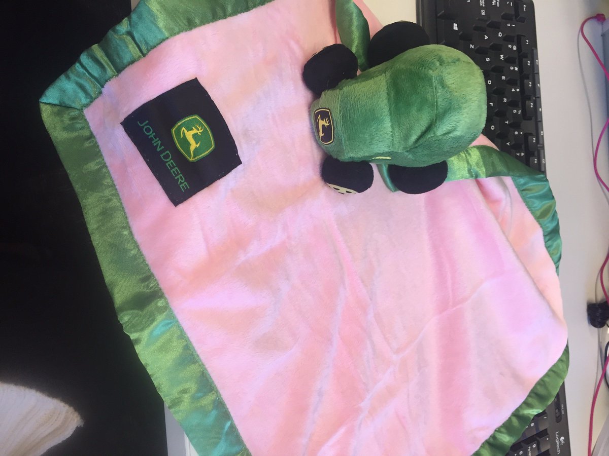 One of my uncles wins the perfectly themed baby gift for Baby Oxborrow due in Dec. Unsponsored <a href="/JohnDeere/">John Deere USA</a> plug right here!