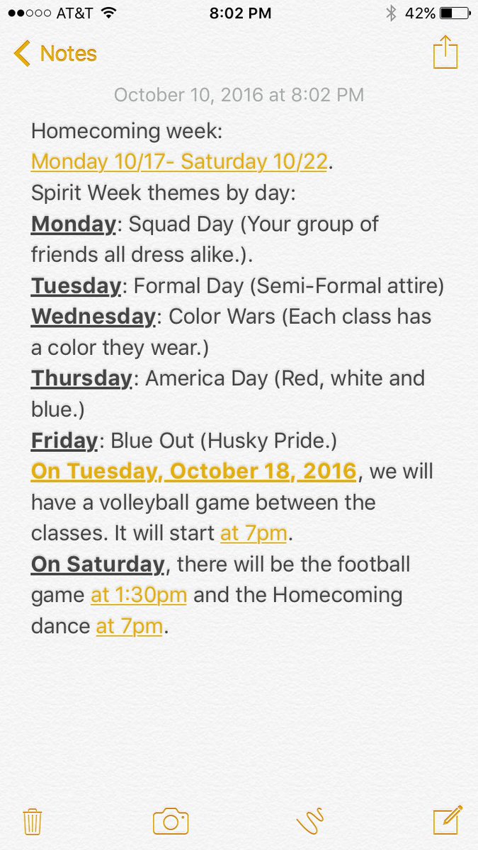 morganclass2017's tweet photo. Homecoming week schedule Oct. 17- Oct. 22 https://t.co/aOi4NkMEEi