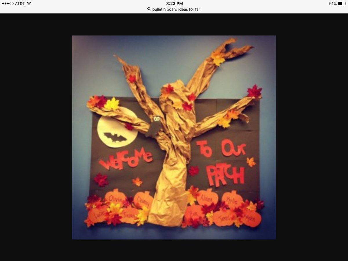 beckyevans2315's tweet photo. Such cute fall bulletin board ideas! #EDU140 https://t.co/N0RLoexSPJ