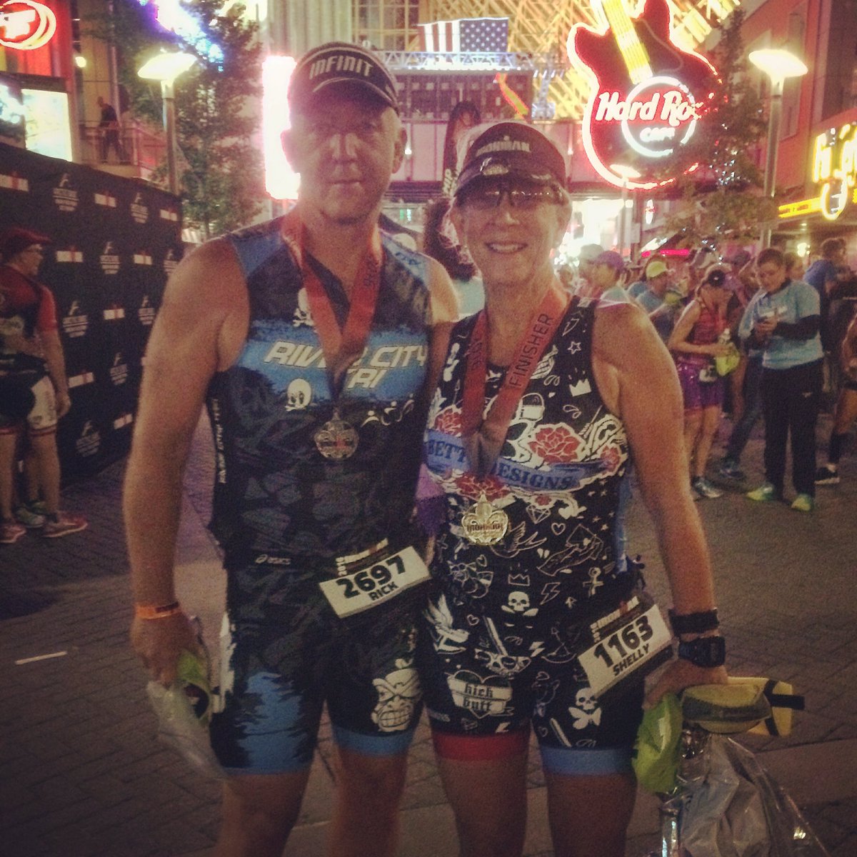 Congrats first time IM Finisher Kevin Rass and 3 time IM Finisher Rick and Shelly Dunaway.  Great job @ IM Louisville! #montgomerytriathlon