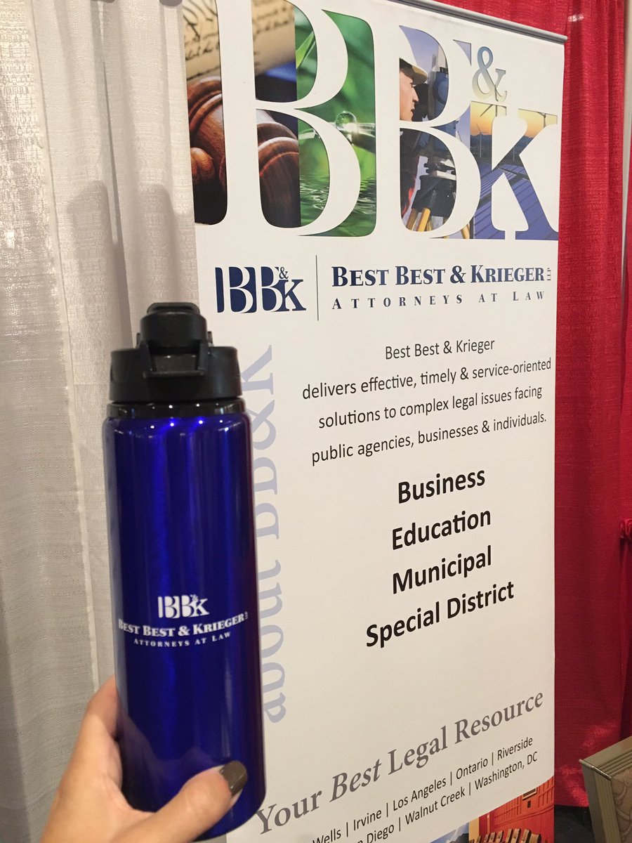 BBKlaw's tweet photo. Come by and say "hi" and grab one of our limited-supply water bottles! #CSDA2016 #CSDA https://t.co/6rHXRCuLYB