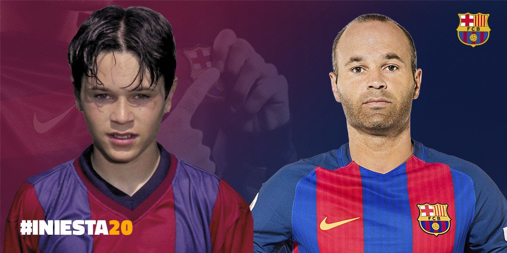 Metabetting's tweet photo. 20 years ago Andres #Iniesta was have his debut for La Masia.
600 games for #FCBarcelona - 29 trophies #INIESTA20 https://t.co/zIx3L2WEpv