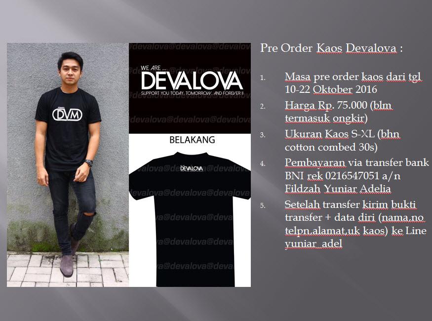 devalova_'s tweet photo. Buat yang kemarin ketinggalan info ttg kaos baru #devalova
Ni mimin kasih tau lagi cara pre ordernya https://t.co/69KWlCCycP