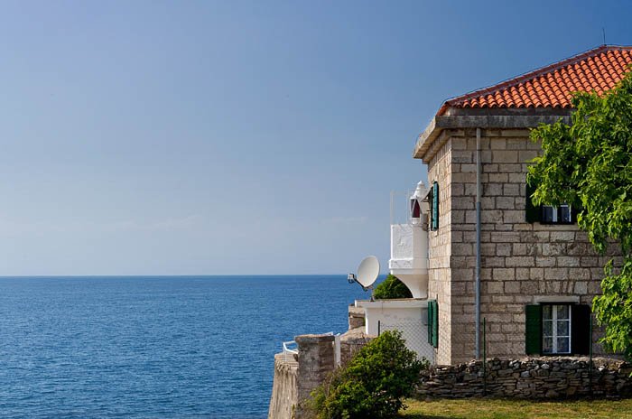 Just one of the wonderful places to stay in Tar-Vabriga, the Lighthouse Villa by the Adriatic sea.